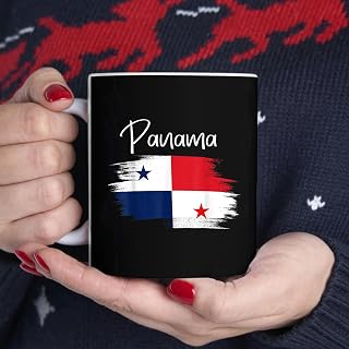 Panama Flag Tshirt, Panamanian Tshirt, Panama Flag for Women BlackMug, Tea Mug, Tea Cup, Coffee Cup