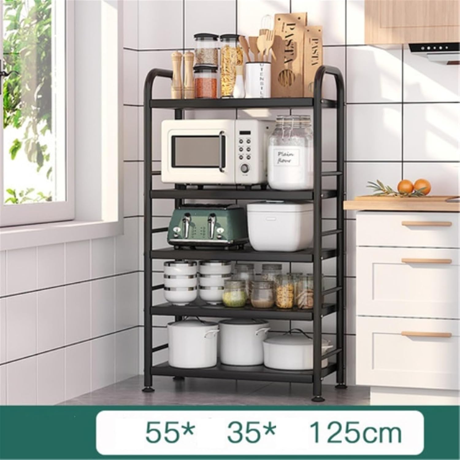 ENGENDER Kitchen Storage Rack Kitchen Storage Rack, Adjustable Storage Rack, Partition Oven Rack, Utensils, Kitchen Storage Rack, Multi-Layer Pots and Pans Cookware Shelves