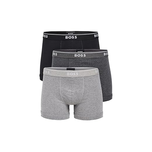 BOSS Pacote com 3 cuecas boxer de algodão masculinas