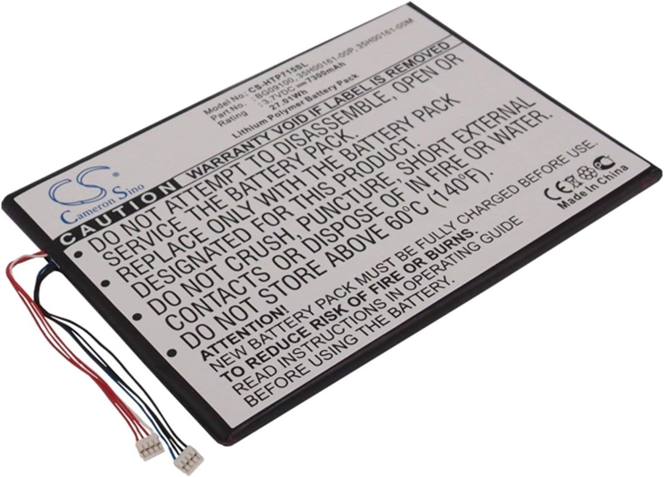 VI VINTRONS Battery for HTC Jetstream, Jetstream 10.1, P715a, PG09410, Puccini,