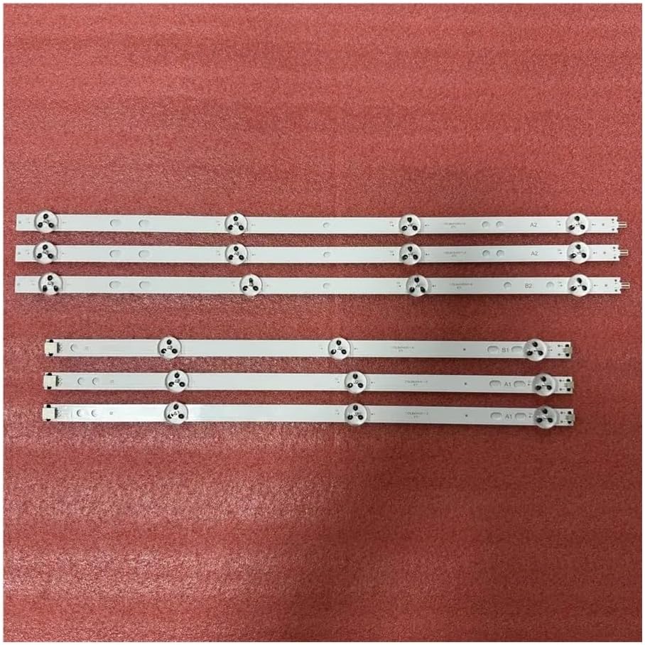 801mm 7LED Strip(3) Compatible with LT-43C700(A) LT-43C700C LT-43C700B LT-43VF3000 17DLB43VER13-A B VES430UNDH-2D-N44 Spare Parts(3pcs Set for 1 TV)