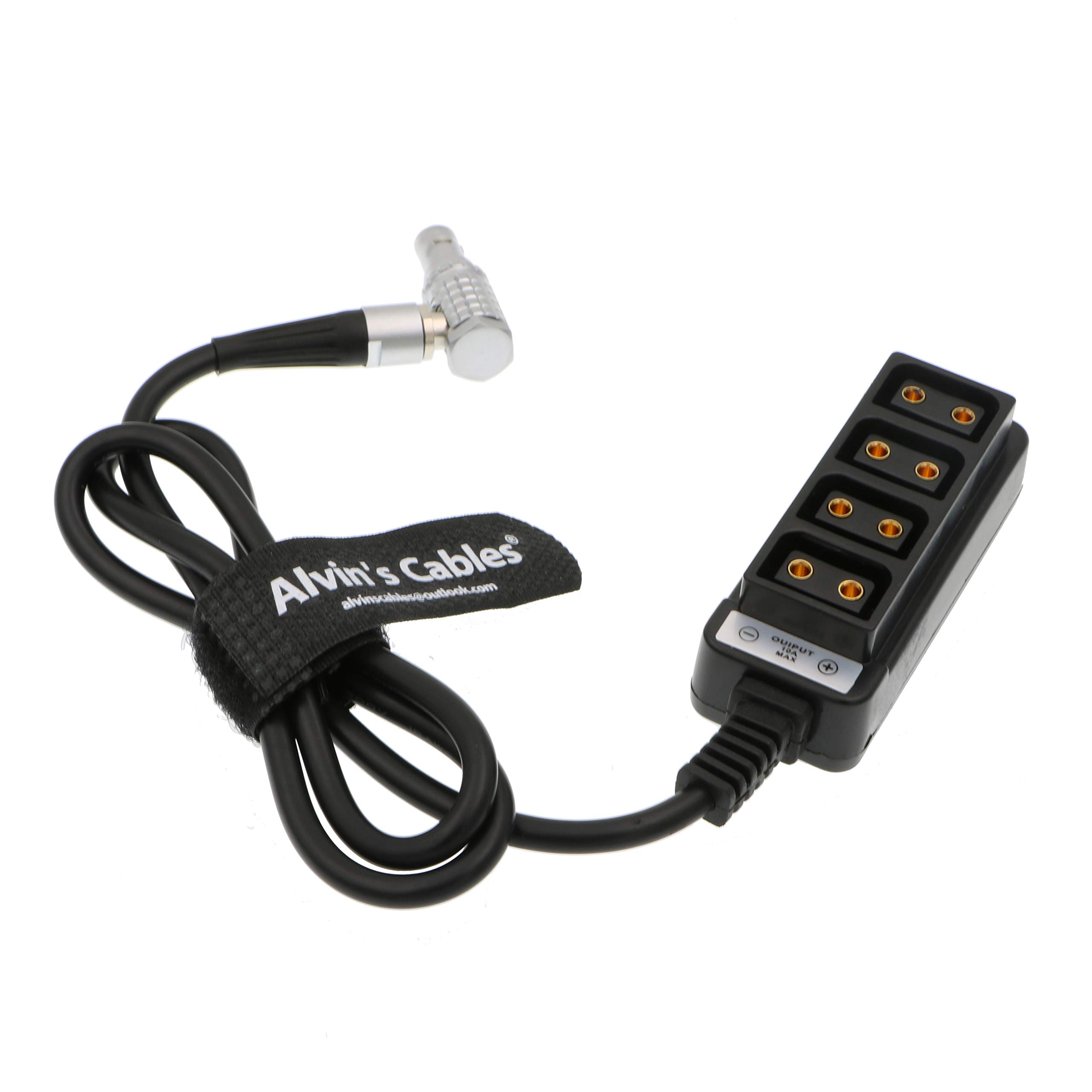 Alvin's Cables 2-pinowy kątowy do 4 D-Tap Splitter kabel do RED DSMC2 Jetpack RTmotion Sidekick