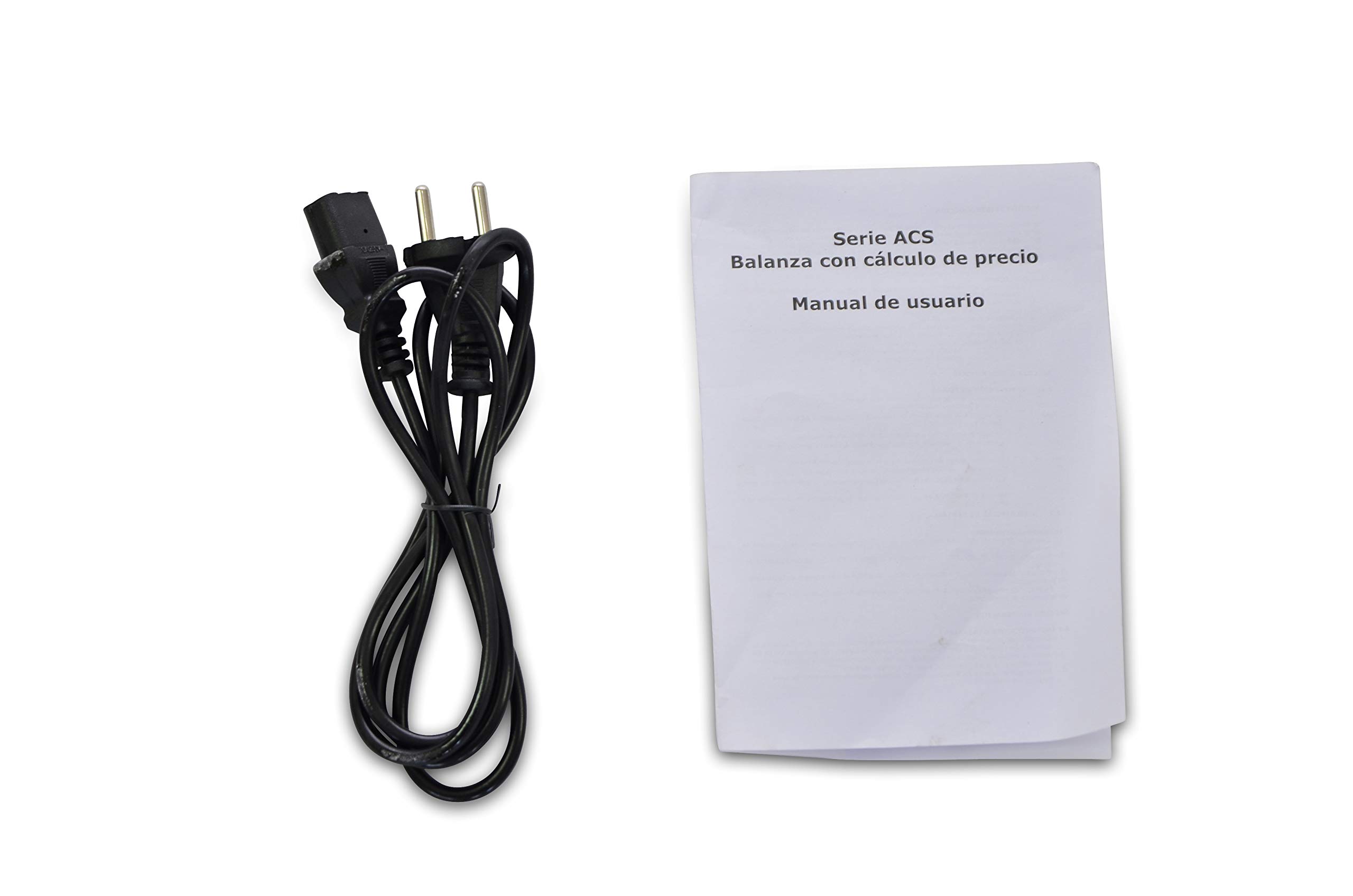 Bascula Comercial 40kg/2g, Plataforma de Acero Inoxidable 33x24cm, Batería Interna Recargable con 40 Horas de Autonomía, Balanza Digital Profesional Para Hostelería, Bollería, Frutería