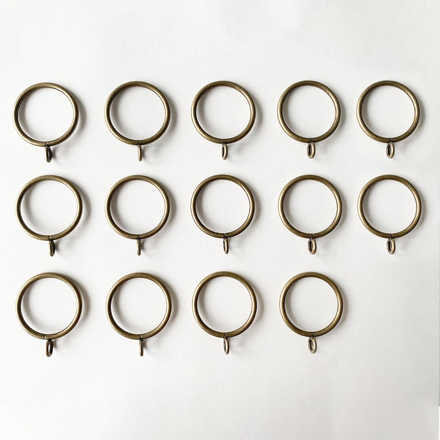 CURTARRA Bronze Aaron Curtain Rings Set of 14pcs