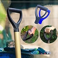 Vista 3 de Mango de pala de plástico tipo D de 1-1/4 pulgadas de diámetro interior 1.260 in mango de repuesto para pala de nieve, accesorios de rastrillo