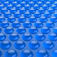 BigXwell 16 Mil Blue Solar Pool Cover 12x24 Ft Rectangle - Heavy Duty In-Ground Pool Heater Blanket, Traps Heat & Cuts Evaporation