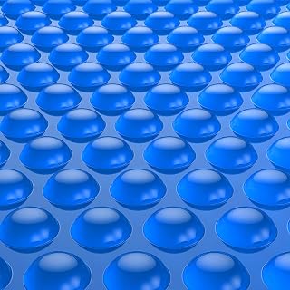 BigXwell 16 Mil Blue Solar Pool Cover 12x24 Ft Rectangle - Heavy Duty In-Ground Pool Heater Blanket, Traps Heat & Cuts Evaporation