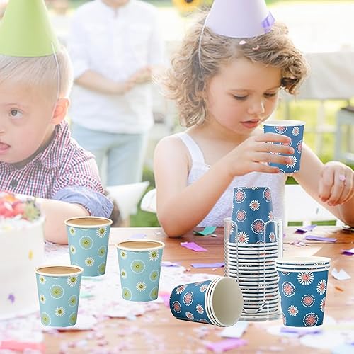 Miniatura 10 de SIUQ Paquete de 300 tazas de papel de 8 onzas tazas de café desechables sin BPA tazas de bebidas calientesfrías para jugo de agua perfectas para