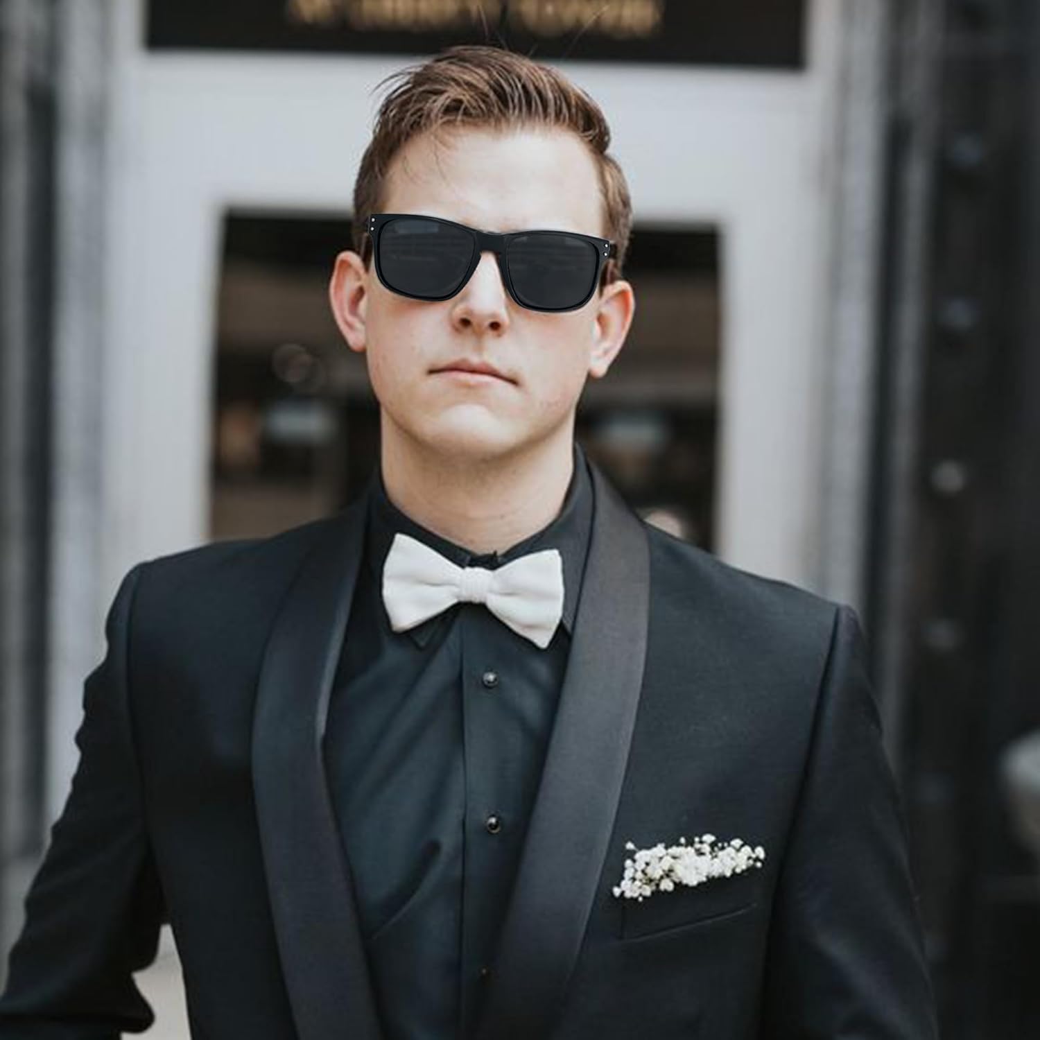 LotsBuyLots Groomsmen Sunglasses 7 Pack, Bachelor Party Supplies Sunglasses for Groom,Best Man,Groomsman