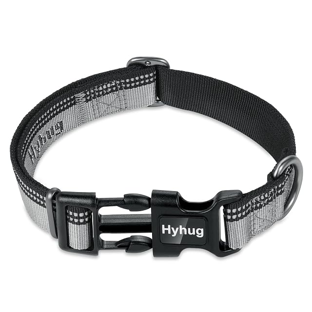 Foto 6 de 6 de Hyhug Pets Collar de Perro básico Reflectante de Dos Colores Correa de Jacquard de Nailon