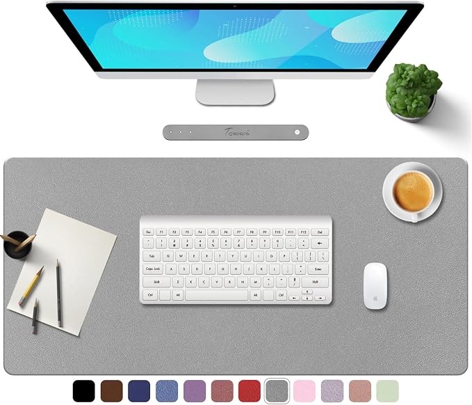 TOWWI PU Leather Desk Pad 32 x 16 in