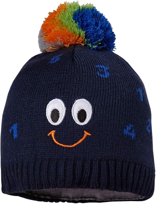 maximo Baby,Clothing,Baby Boys 0-24m,Accessories,Hats & Caps maximo Baby Boys' Mit Smile Und Pompon Hat