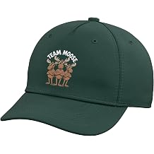 Moose Team Funny Cartoon Antlers Canada Animal Canadian Adjustable Baseball Hat