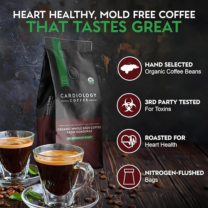 Cardiology Coffee Granos de Café Descafeinado Tueste Medio Orgánico 340g miniatura 8