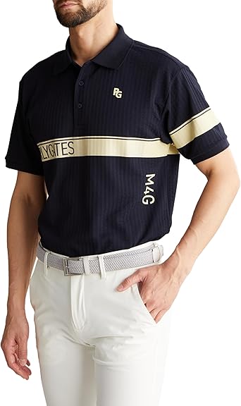 パーリーゲイツ　メンズ　半袖　ポロシャツ　4号（M） 4/M 新品日本製/パーリーゲイツ/メンズ/定価/半袖ポロシャツ/紺