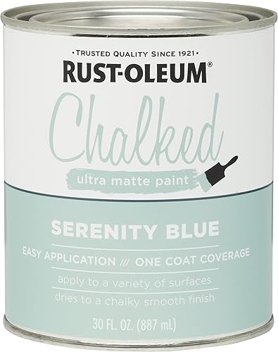 Miniatura 50 de Rust-Oleum 287722 - Pintura a la tiza ultramate para interiores, 30 onzas, capa superior transparente mate