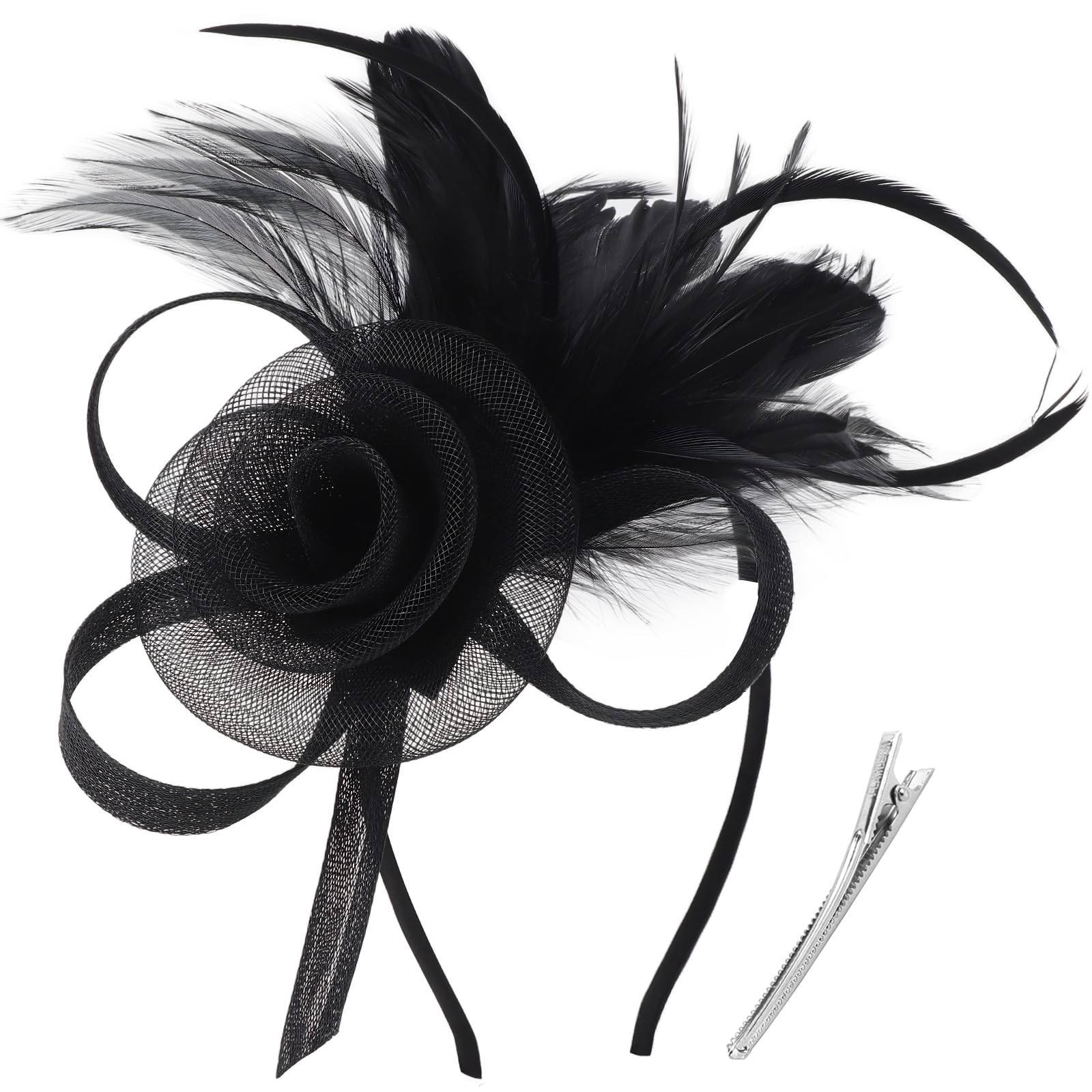 DRESHOW Fascinators Hats for Women Tea Party Fascinator Hats