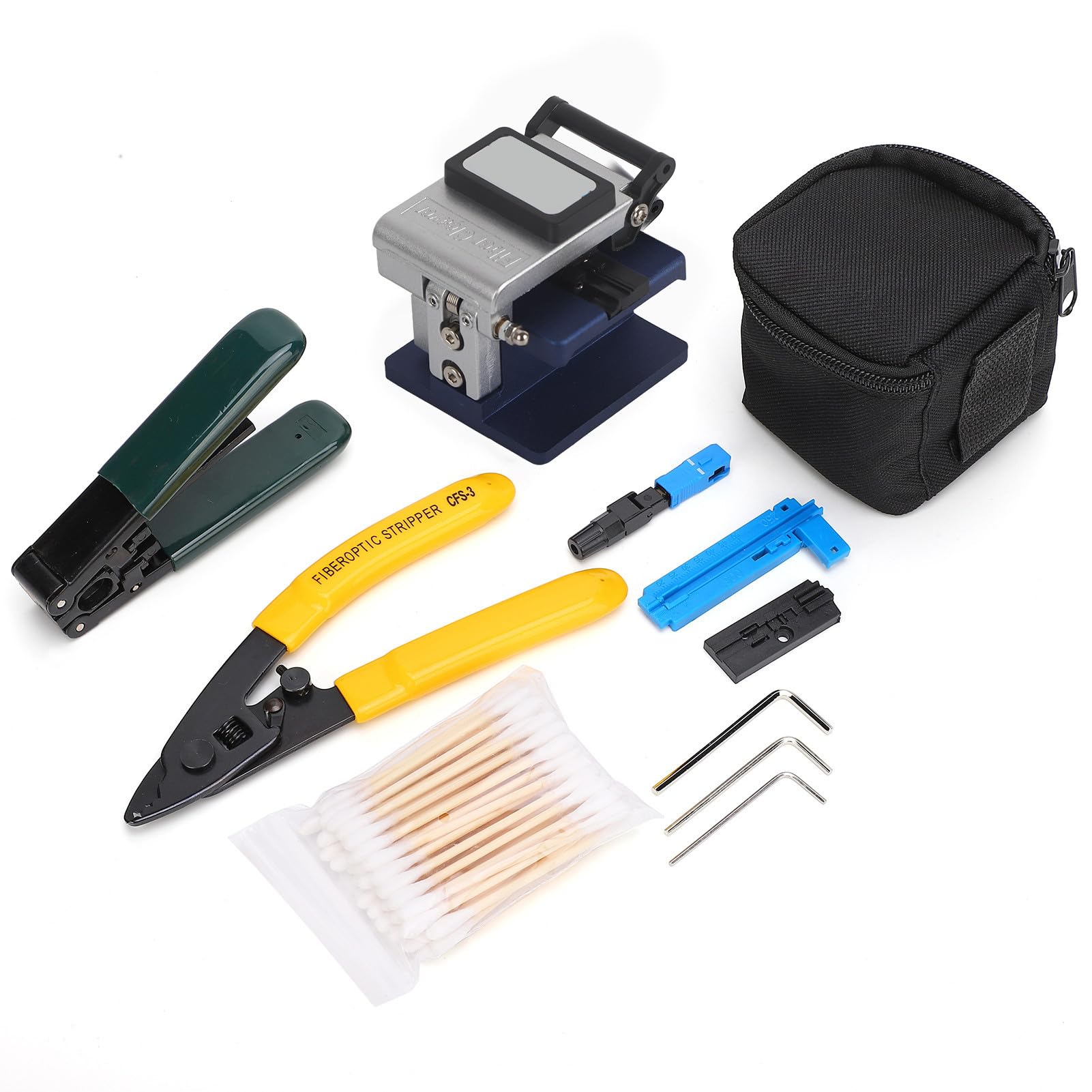 Kit d'outils de dnudage de fibre optique FTTH jonctions avec ensemble de joint de fibre FC-6S FTTH
