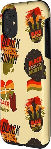 Miniatura 8 de Funda con patrón del orgullo africano del mes de la historia negra para iPhone 14 Pro