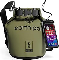 Vista 41 de Earth Pak Bolsa Seca Impermeable - Mochila Impermeable de Cierre Enrollable Superior Mantiene el Equipo Seco para Kayak con Funda Impermeable