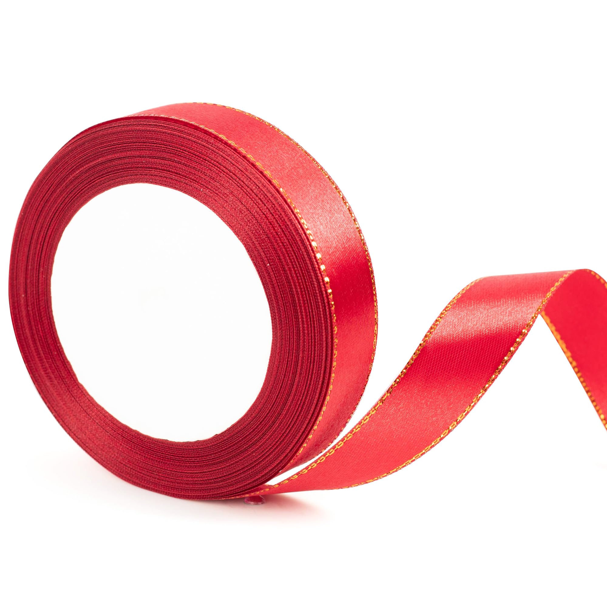 22m x 20mm Wide Dark Red Ribbon Thick Red Christmas Ribbon for Gift Wrapping, 4/5 inch Thick Burgundy Satin Ribbon for Christmas Cake Present Xmas Gift Wrapping Bow Bouquet Crafts Decorations โ image 1