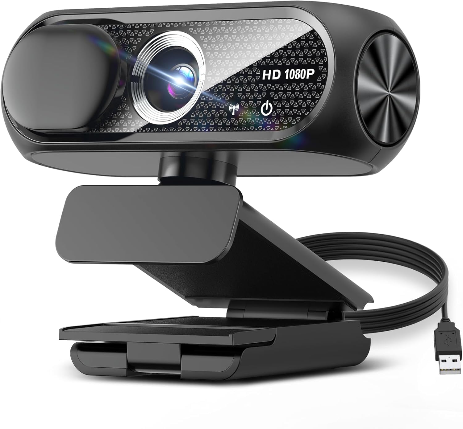 Plug and Play 1080P Webcam for PC with Noise Cancelling Mic, Privacy Cover Included, USB Connection, Compatible with Zoom/Skype/Teams-image-23