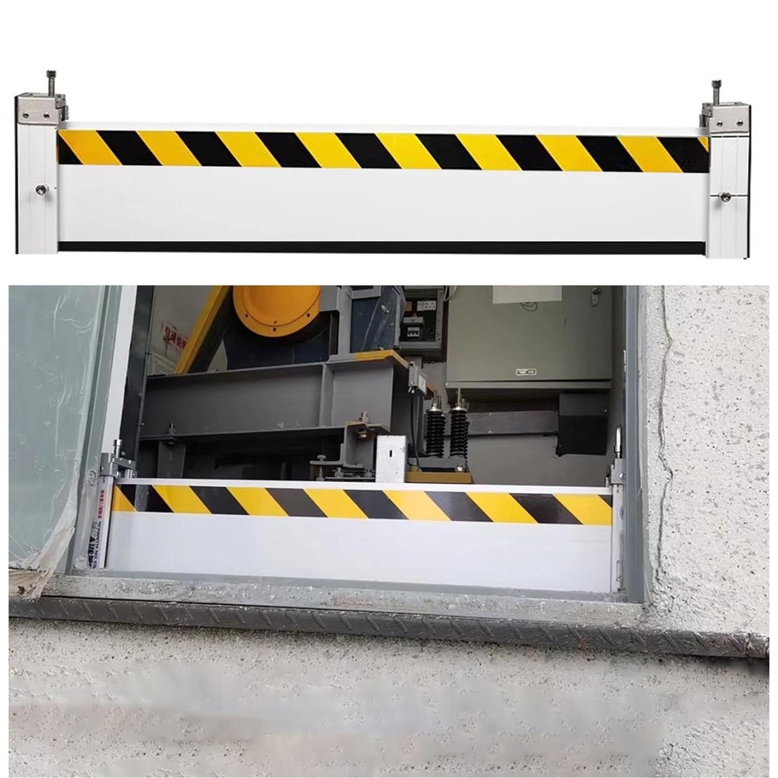Barrera contra inundaciones de aluminio reutilizable y puerta deflectora modular