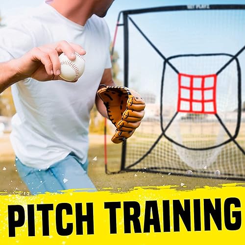 Miniatura 6 de Red de béisbol - Red de lanzamiento Red de práctica de bateo de red