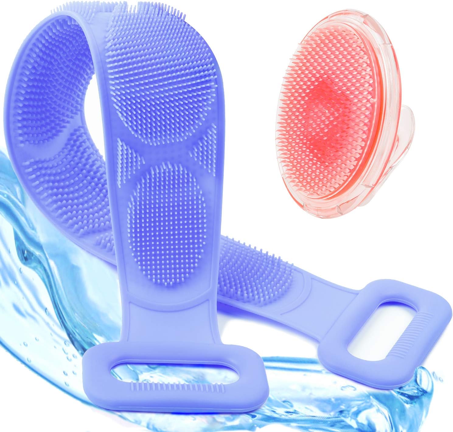 Back Scrubber for Shower, Silicone Bath Body Brush