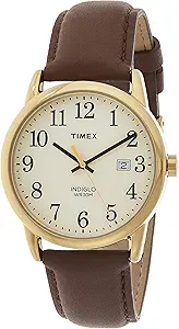 Timex Easy Reader 38mm Leather Strap Watch