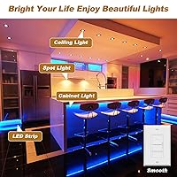 Vista 6 de Controlador LED regulable de 12 V, transformador LED Triac ELV/MLV de 60 W compatible con interruptores Lutron y Leviton, fuente de alimentación