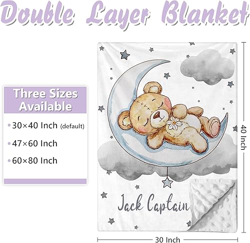 Miniatura 3 de Juego de ropa de cama personalizado para cuna de bebé, 3 piezas, juegos de cuna de bebé con nombre personalizado para niños y niñas, juego de ropa