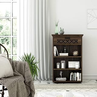 SHREE NATURAL Sheesham Wood Book Shelf | Bookshelf for Home Library | Book Cabinet Open Bookcase Books Rack | Display Unit... Price In India