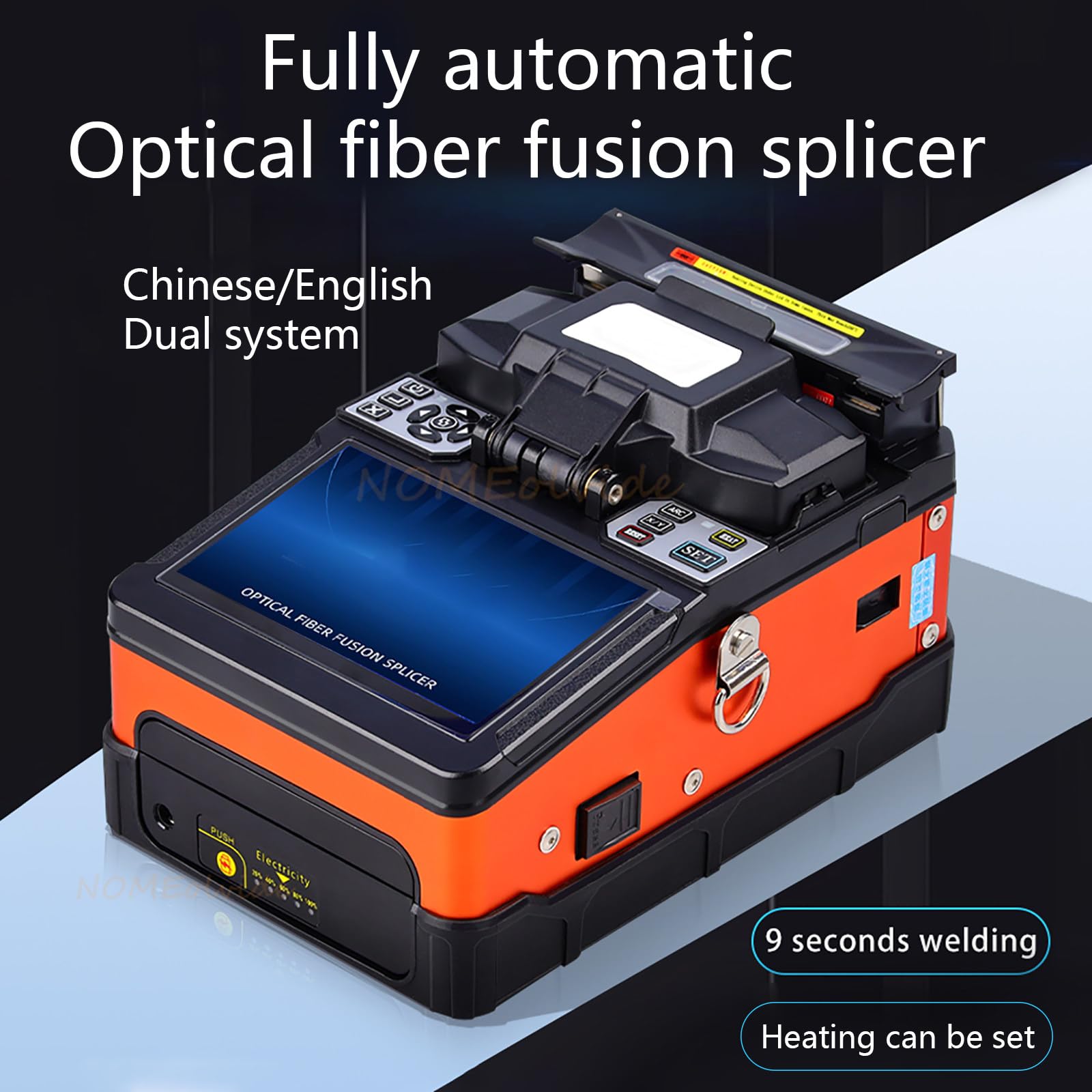 Saldatrice automatica in fibra di vetro con batteria da 7800 mAh e 4 motori per l'allineamento del nucleo.