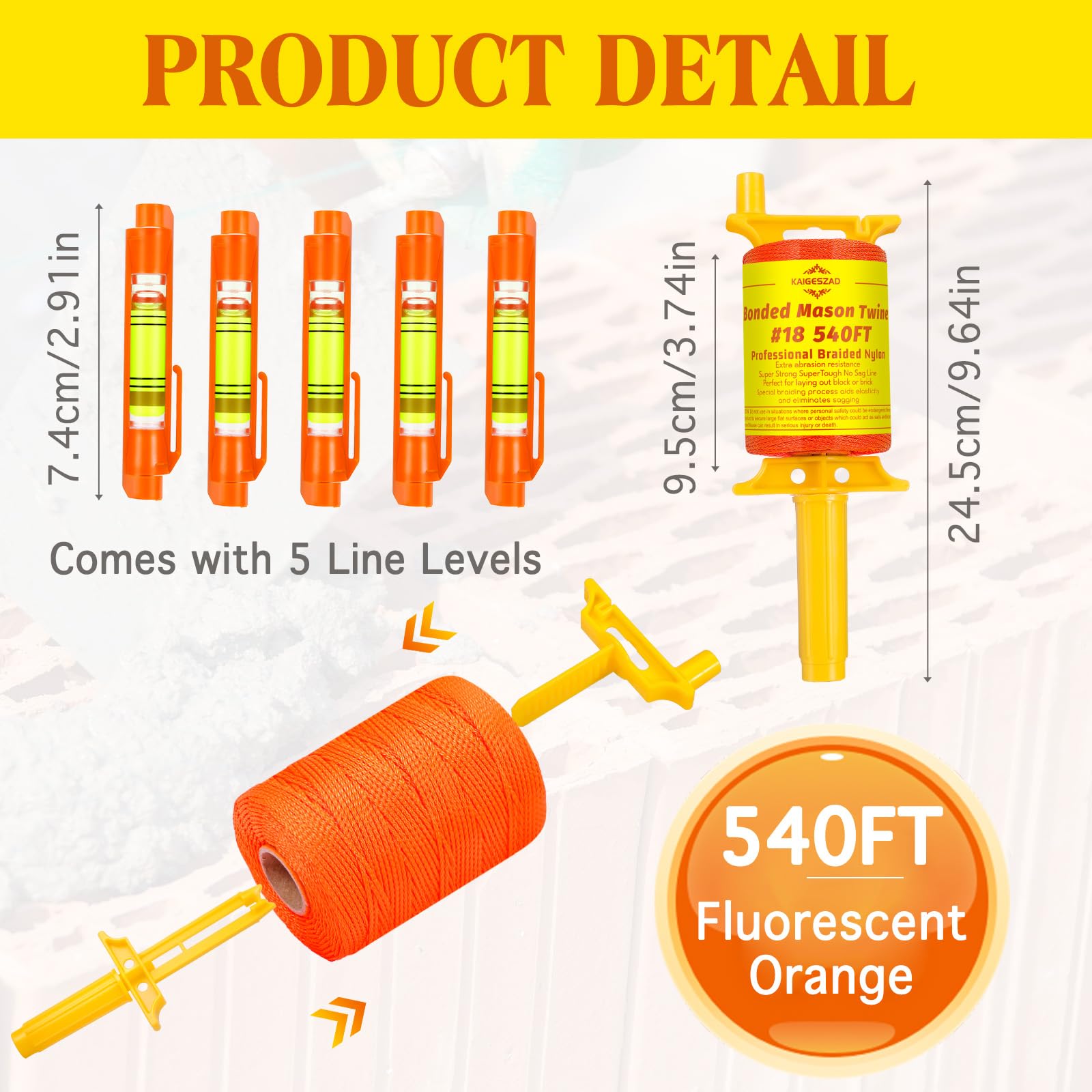 Mason Line with Handle - 540 FT Braided Nylon -3