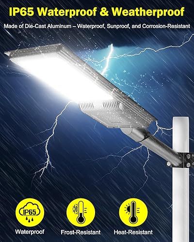 Miniatura 5 de Engrepo Farolas solares para exteriores IP65 impermeable seguridad LED luz de inundación con control remoto luz de seguridad del atardecer al