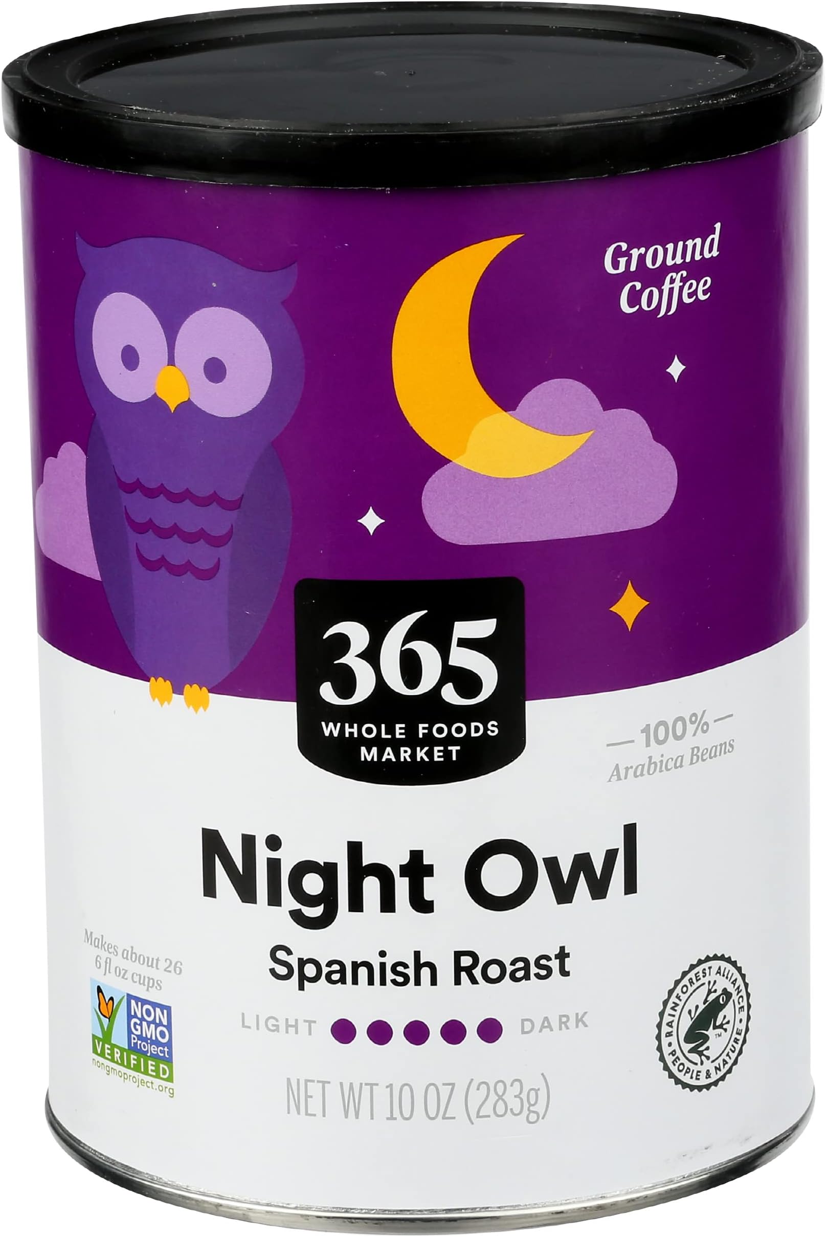 365 by Whole Foods Market, Coffee Night Owl Spanish Roast, 10 Ounce