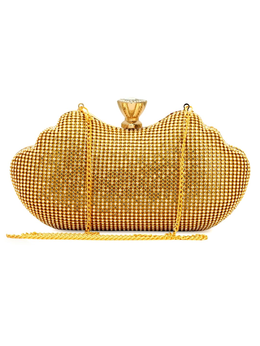 TOOBA Women Handicraft Box Clutch Bag Purse For Bridal, Casual, Party, Wedding (Metallic Gold N Silver) (B07TXQYTKP) Amazon Price History, Amazon Price Tracker