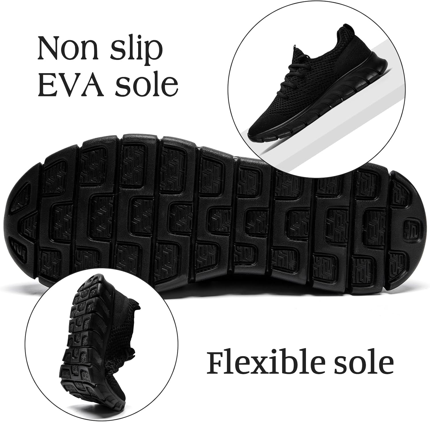 Women Running Shoes Tennis Sneakers Slip on Walking Gym Non Slip Work Workout Joggi... - Image 4