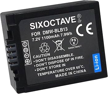 Amazon | SIXOCTAVE DMW-BLB13 パナソニック 互換バッテリー [ 純正