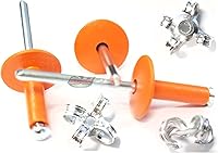 Vista 6 de Remaches Pop de aluminio negro plano de 3/16 "cabeza grande explosión de plátano Peel Back Fasteners .125 - .560 Grip Range