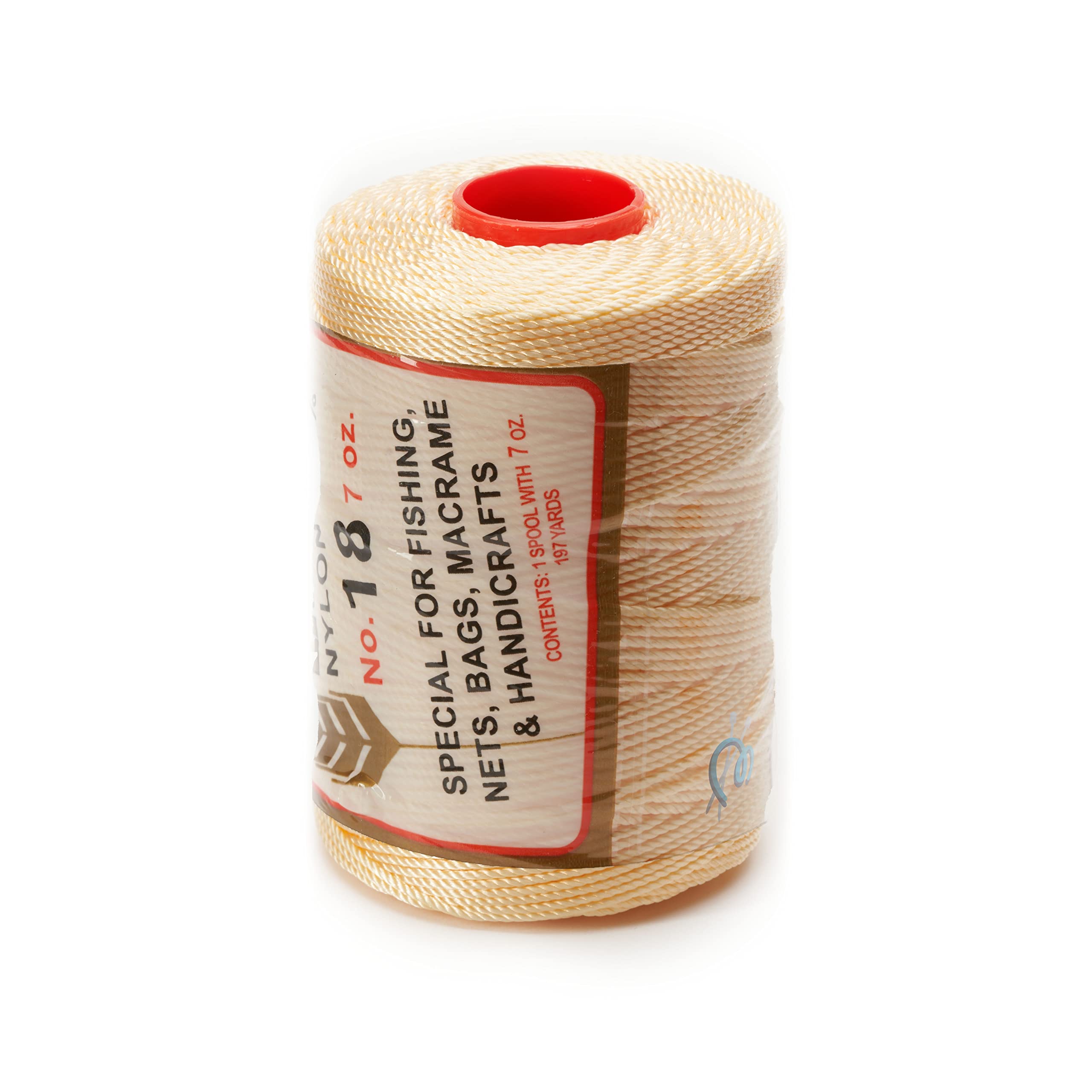 Espiga No.18-100% Nylon Omega String Cord for Knitting and Crochet - 14 Straw