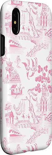 Miniatura 9 de Funda para iPhone 13 Pro Preppy Pink Willow Pattern Chinoiserie Toile