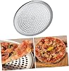 Paslanmaz Çelik Pizza Tepsisi, Delikli Lahmacun Ve Pizza Tavası, Fırın Tepisisi (32 Cm), EVF523145