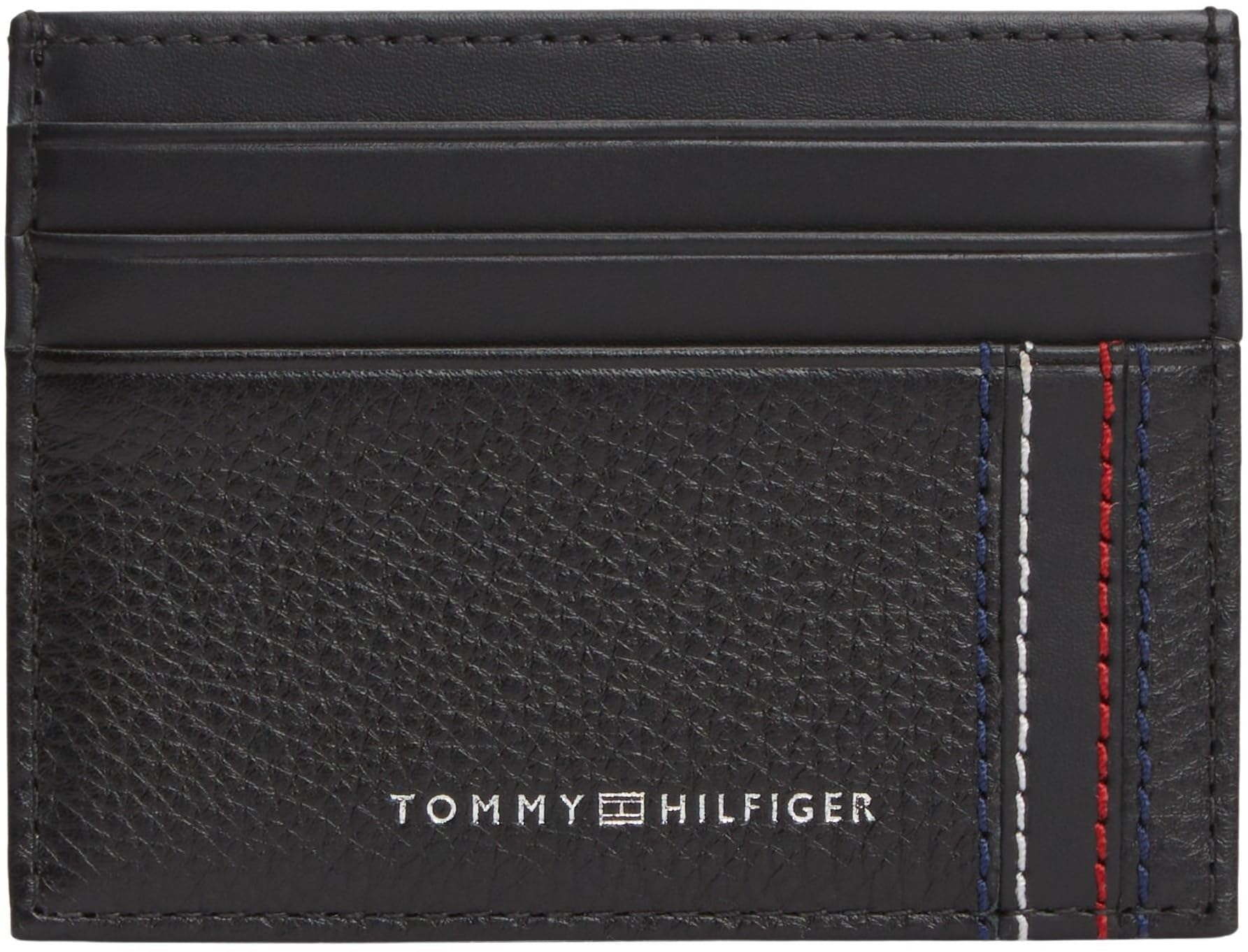 Tommy Hilfiger Porte-Cartes Th Central CC Holder AM0AM14228 pour Homme, Noir (Noir), Taille Unique