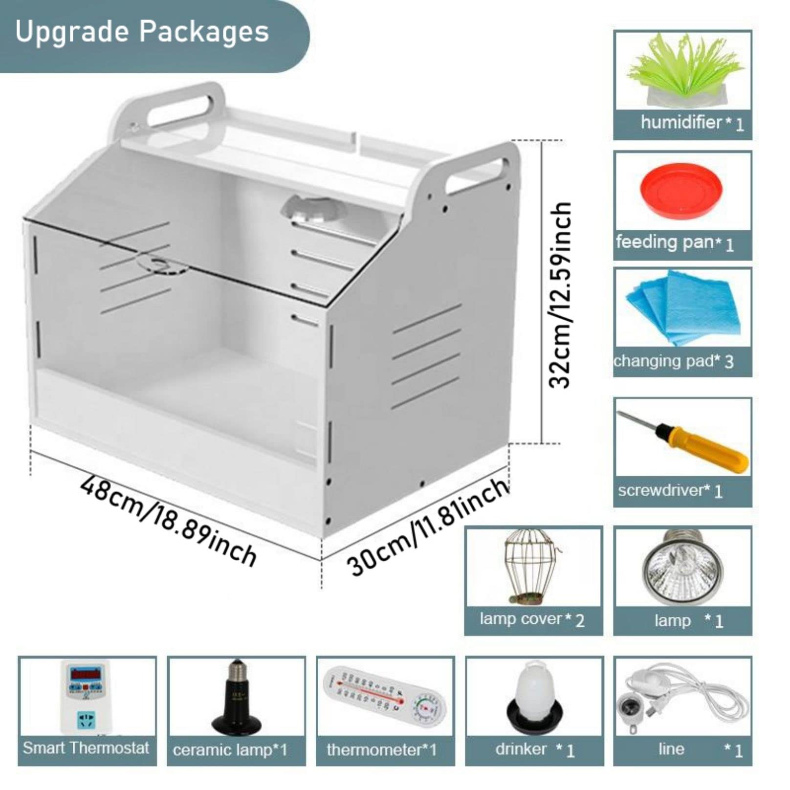 Pawaboo Kit 5-in-1 Per Pulcini - Recinto, Trespoio, Mangiatoia E Abbeveratoio | Starter Set Allevamento