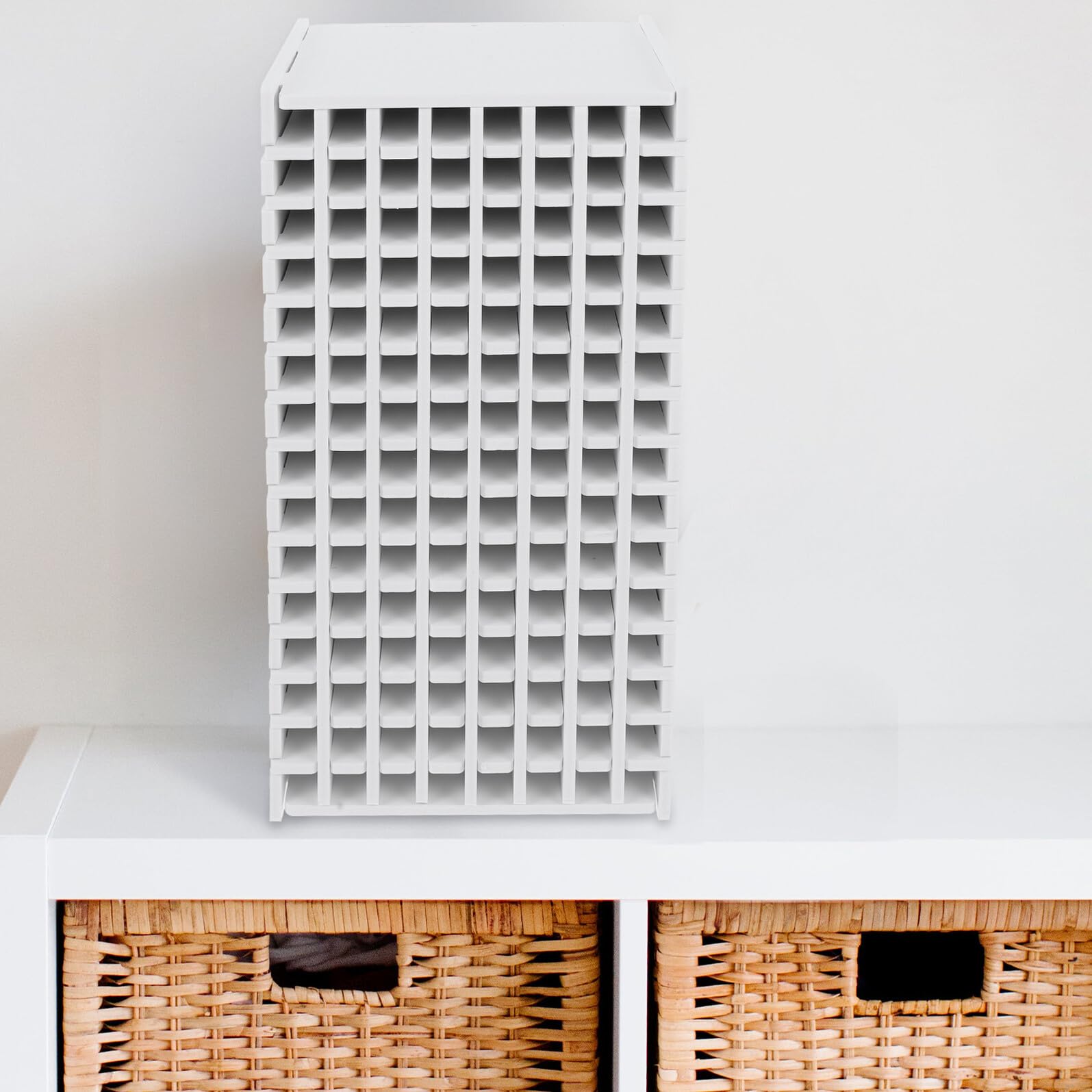 Alipis Scatola Portapenne in Legno 120 Scomparti Organizer da Scrivania Multifunzionale per Ufficio Studio e Scuola Portaoggetti da Scrivania Compatto per Penne e Pennarelli