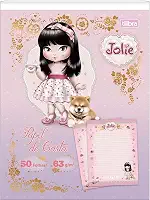 Papel de Carta Jolie TILIBRA - 50 Folhas (Rosa)