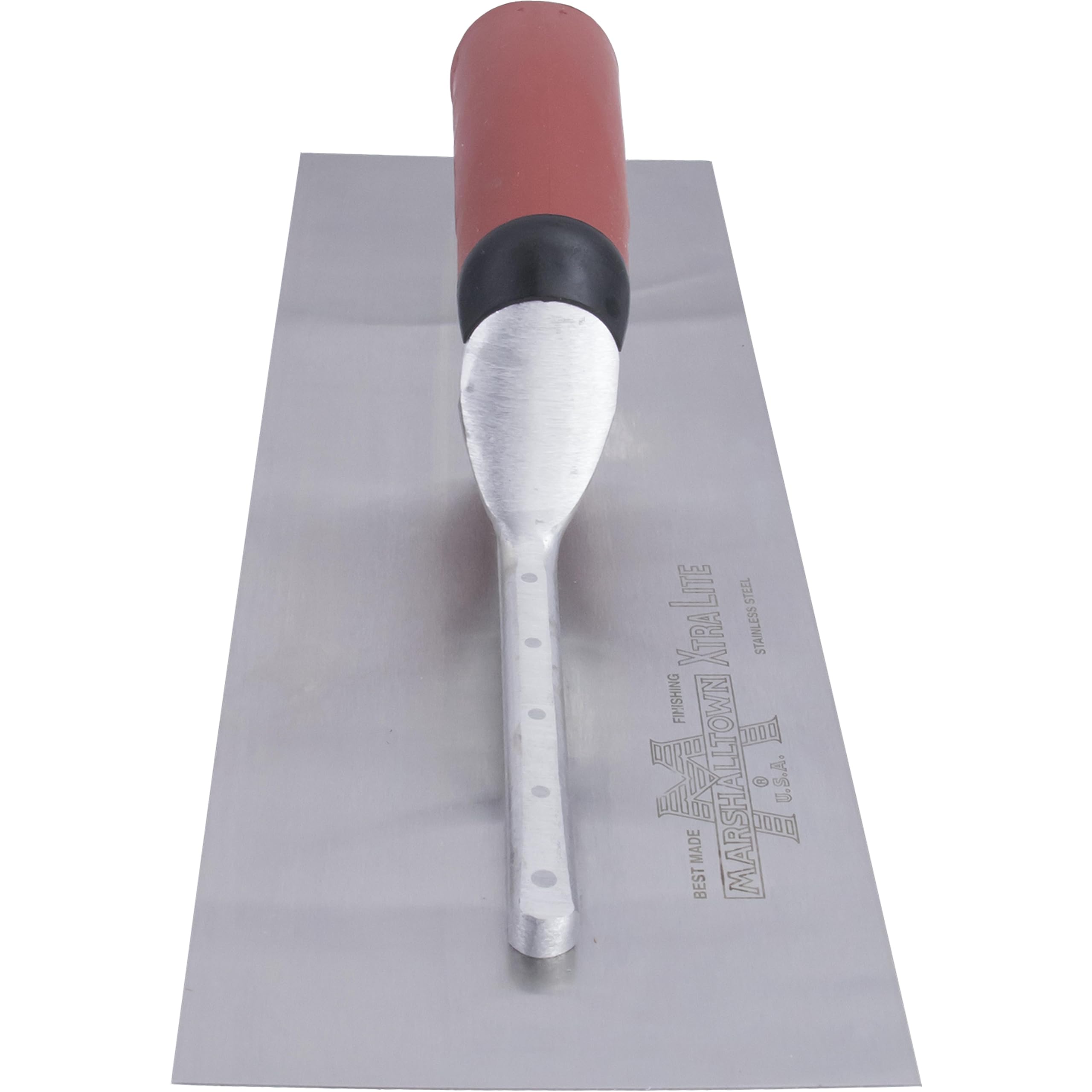 Paca do gładzenia Marshalltown ze stali nierdzewnej z zakrzywionym uchwytem Durasoft, wymiary: 356x121 mm