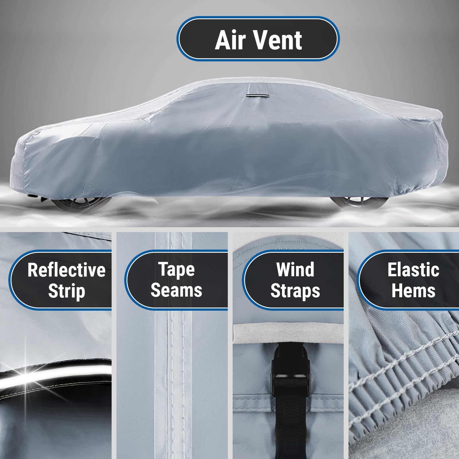 All-Weather Waterproof Custom Car Cover For BMW Z3 & Z4 (1996-2008) – Gray Outdoor Protection